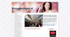 Desktop Screenshot of koopzondagen.nl