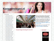 Tablet Screenshot of koopzondagen.nl